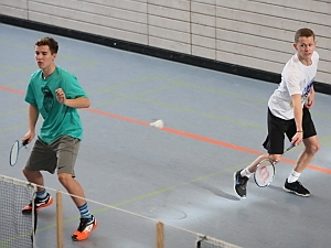 Aaron Gauggel und Linus Dietrich im 1. Herrendoppel