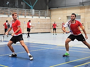 Timo Wernet und Georg Ebner im 1. Herrendoppel