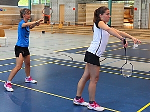 Eva Wiese und Rebecca Menzel im Damendoppel