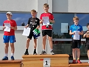 Janne Hintze bei der Siegerehrung JD U13