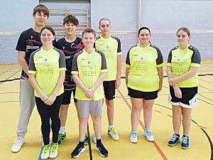 Unsere Mannschaft in Schorndorf mit Trainerin Michaela Nieratschker