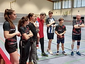 Die 3. Mannschaft bei Mannschaftsvorstellung in Wellendingen